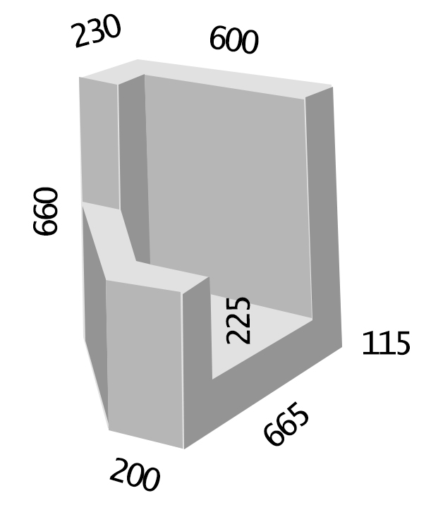 U-section left inlet